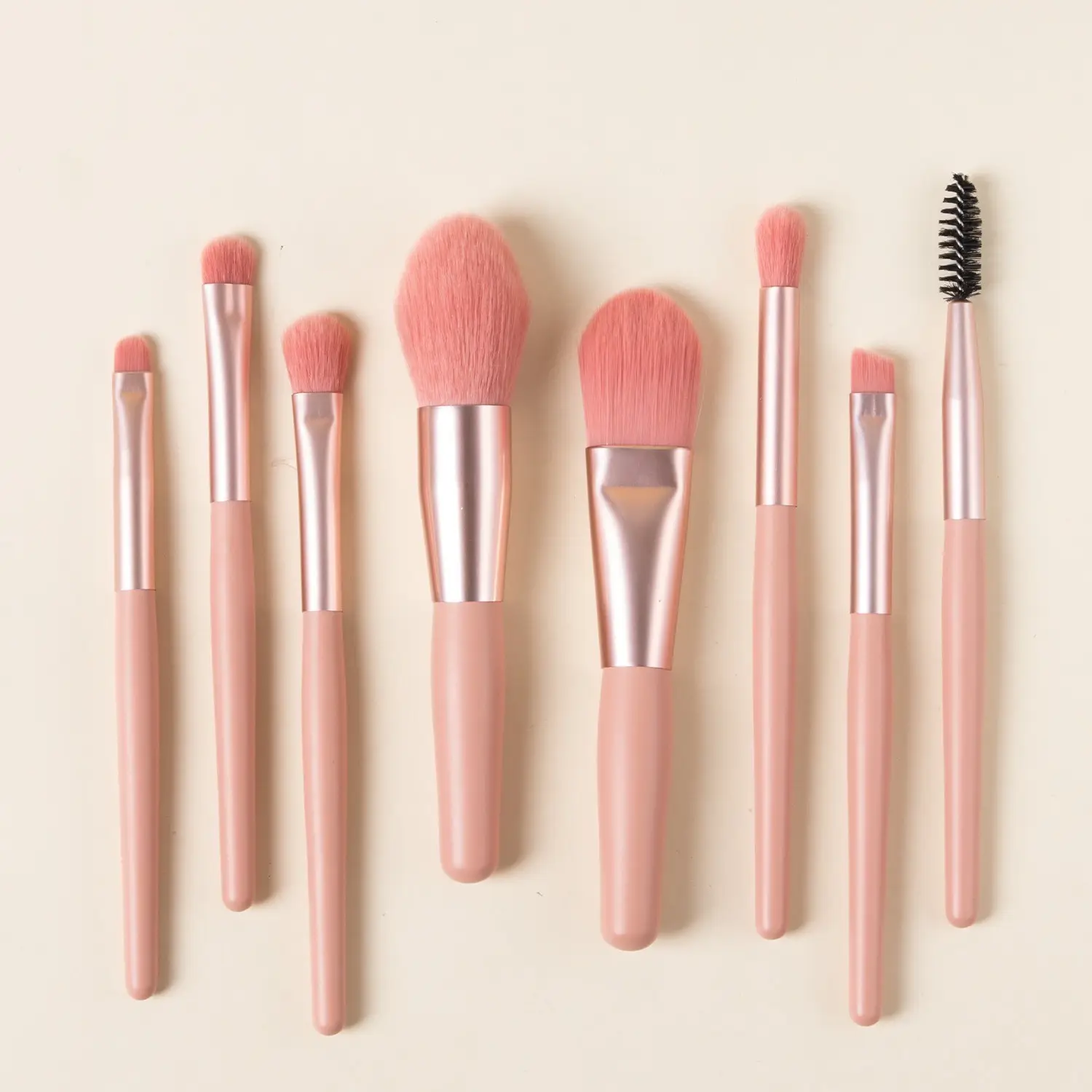 8-Piece Makeup Brush Set Light Blue Travel Beauty Tools — feature 4