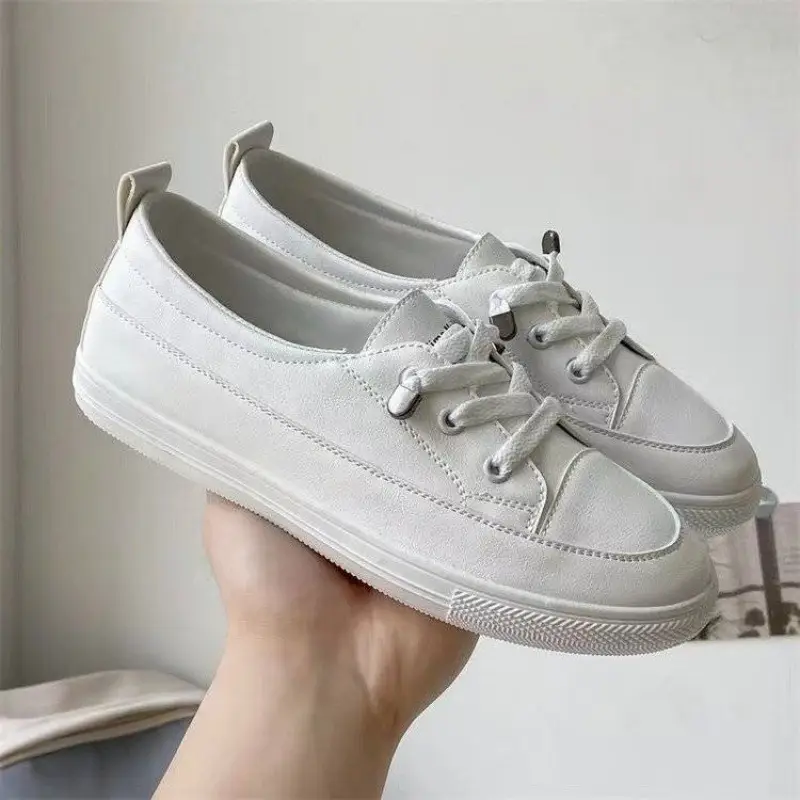 2025 New Summer Women's Shoes All-match Small Super Fire Platform Canvas Shoes Women's Casual Two-wear One-step White Shoes
