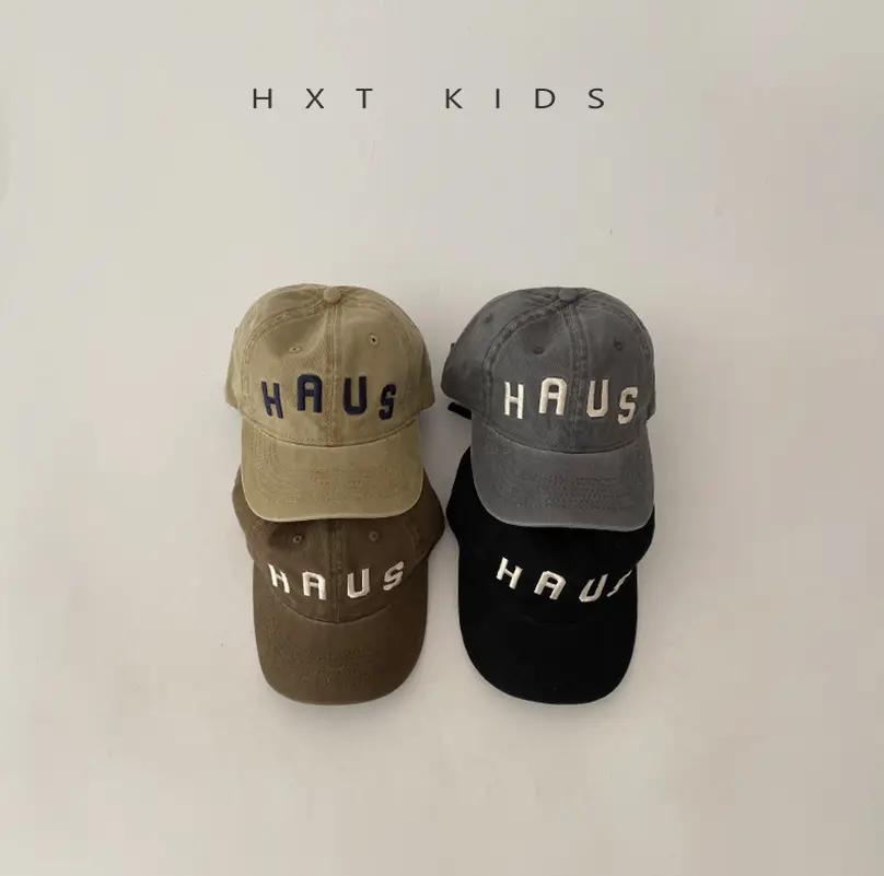 Children's Western Cap Spring Autumn Brown Beige - Image 8