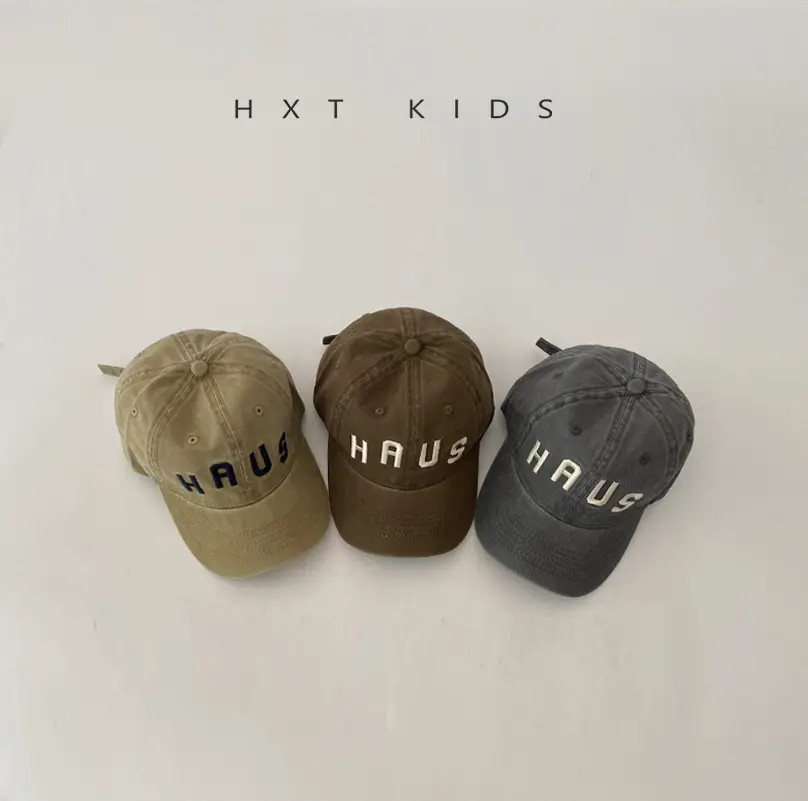 Children's Western Cap Spring Autumn Brown Beige - Image 9