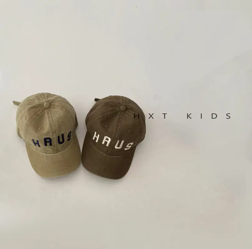 Children's Western Cap Spring Autumn Brown Beige - Image 10