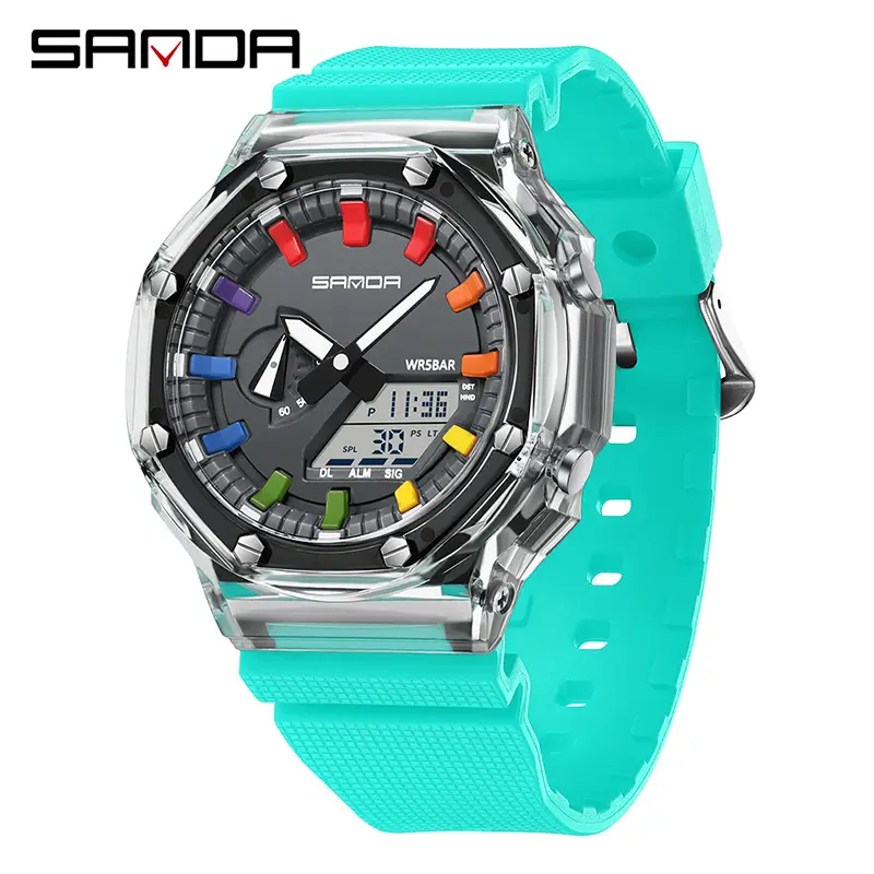 Sanda Multi-Functional Yellow Digital Alarm Watch for Men Women - Image 13
