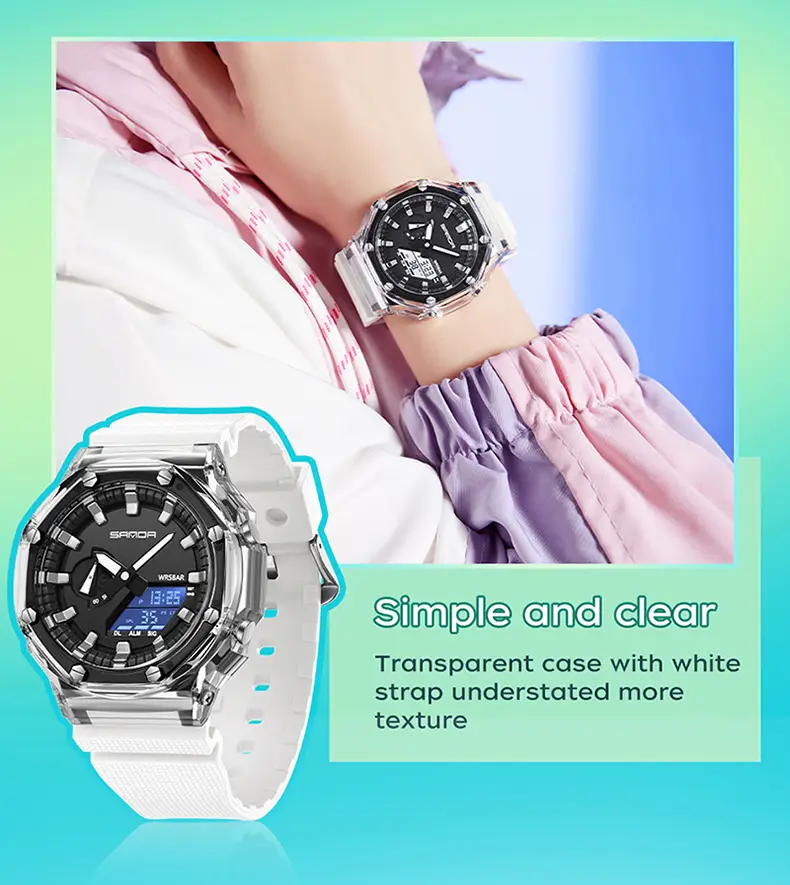 Sanda Multi-Functional Yellow Digital Alarm Watch for Men Women — feature 20