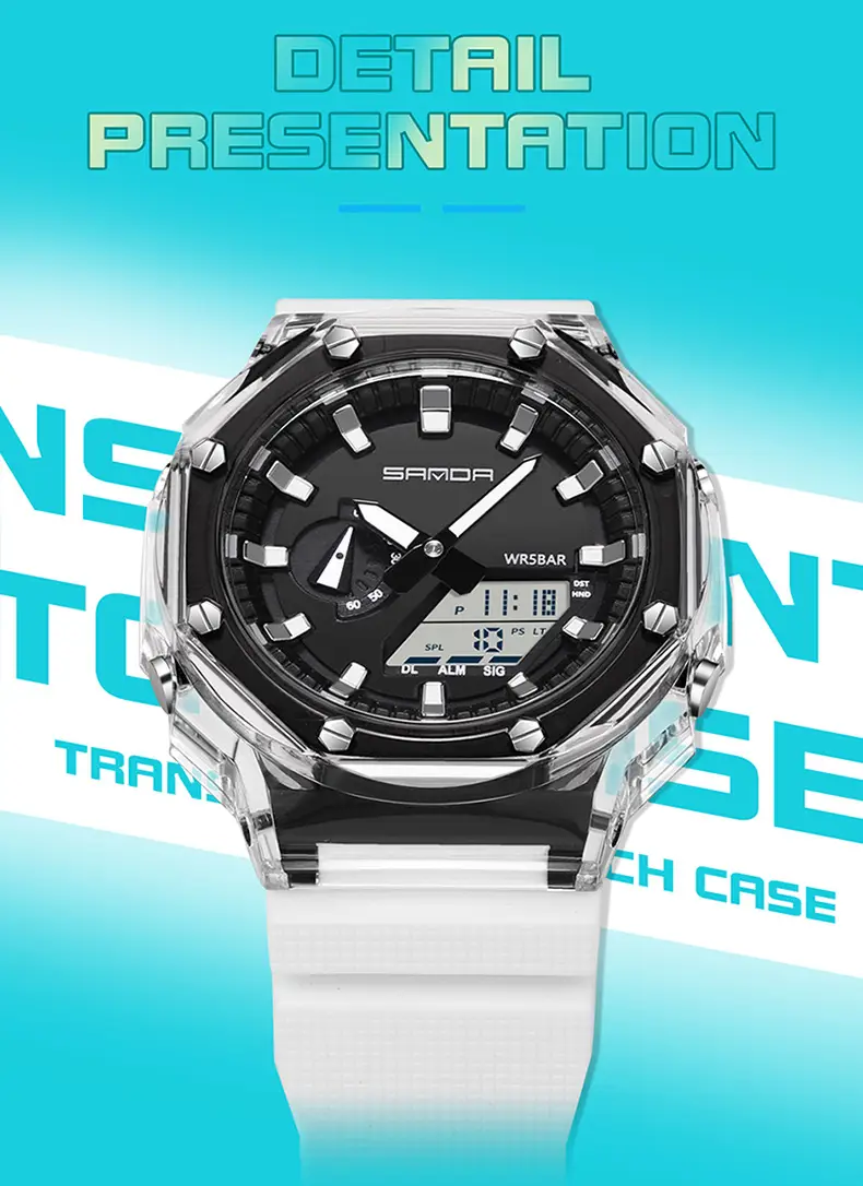 Sanda Multi-Functional Yellow Digital Alarm Watch for Men Women — feature 33