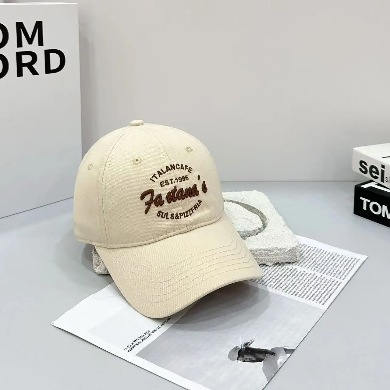 Pink Letter Embroidered Baseball Cap for Men Women - Image 14