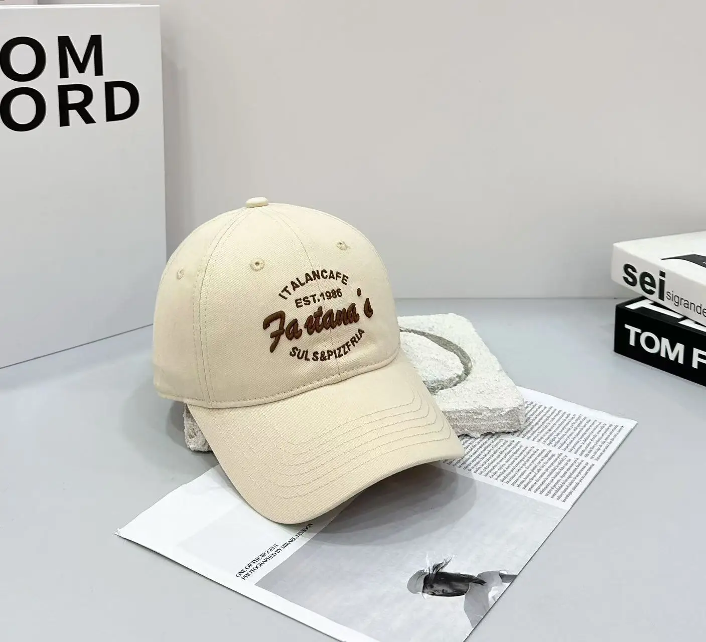 Pink Letter Embroidered Baseball Cap for Men Women - Image 6