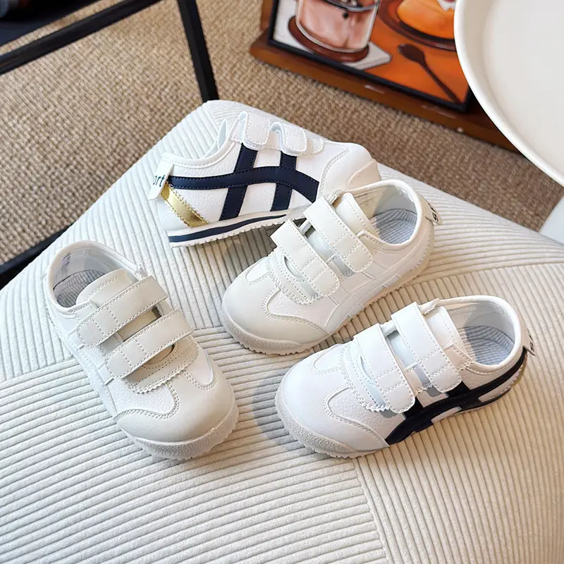 White Velcro Toddler Shoes Spring Autumn Baby Sneakers