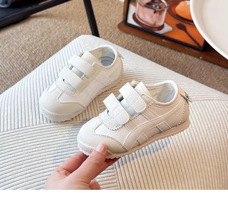 White Velcro Toddler Shoes Spring Autumn Baby Sneakers — feature 15