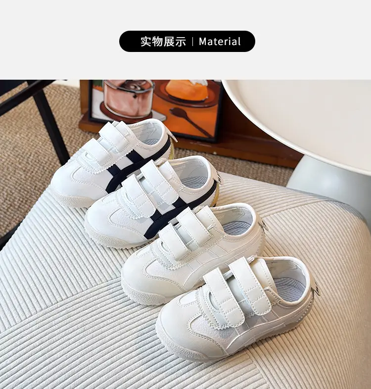 White Velcro Toddler Shoes Spring Autumn Baby Sneakers — feature 6