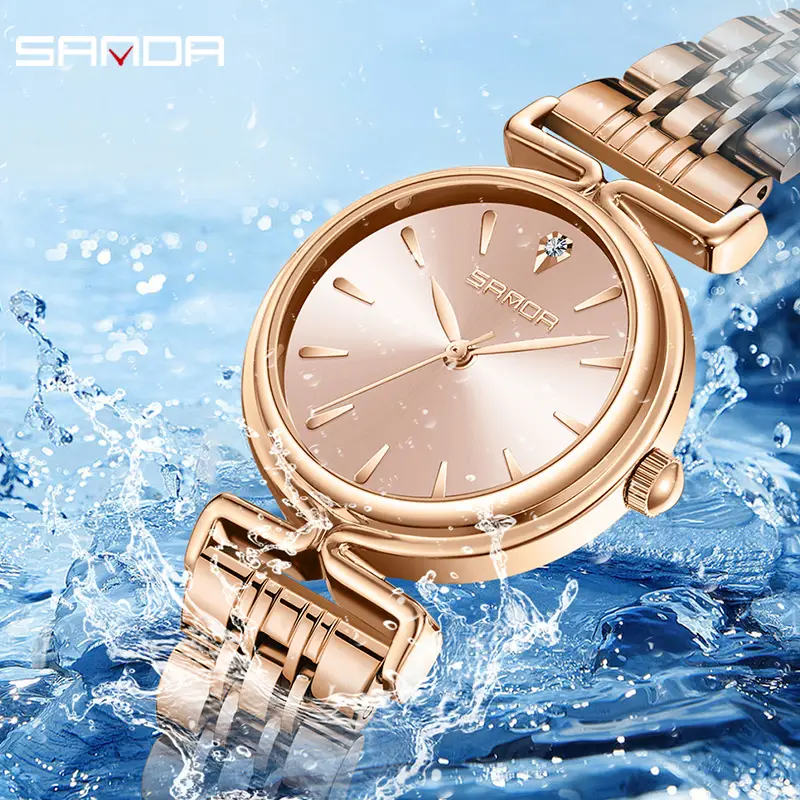 Sanda Women's Quartz Watch with Mesh Strap - Image 15