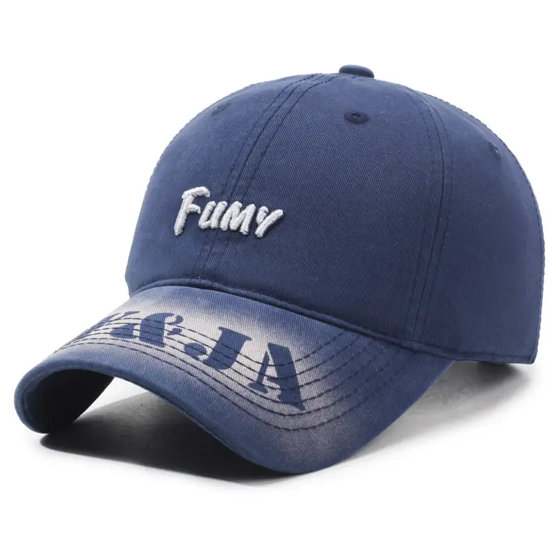 New Letter Embroidered Baseball Cap Beige - Image 4