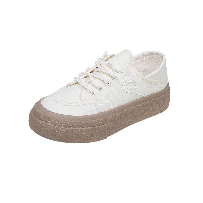 Women Canvas Slip-On Shoes White 2025 Spring