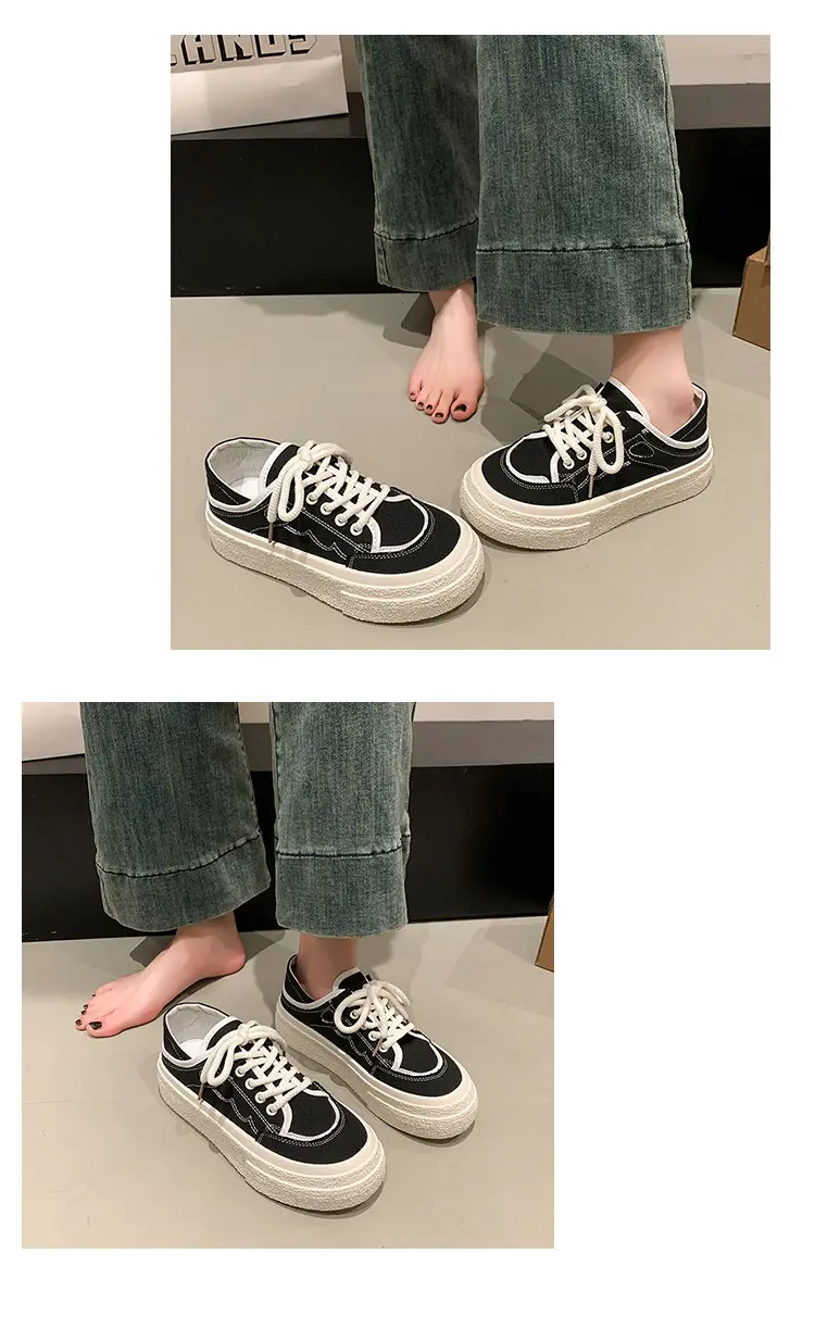 Women Canvas Slip-On Shoes White 2025 Spring — feature 26