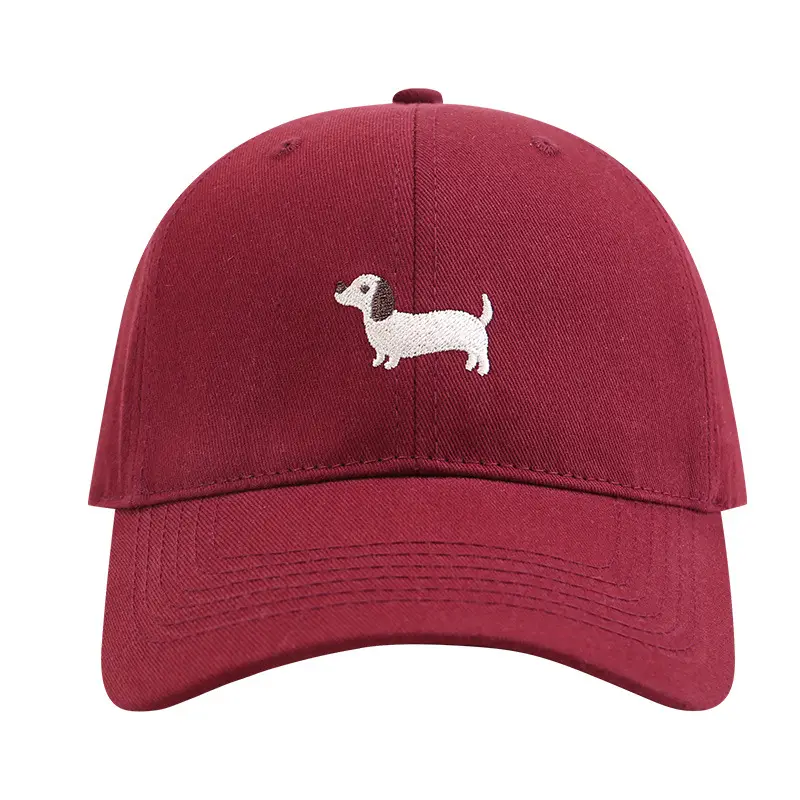 Cute Cartoon Cap for Men Women Red Embroidered - Image 13