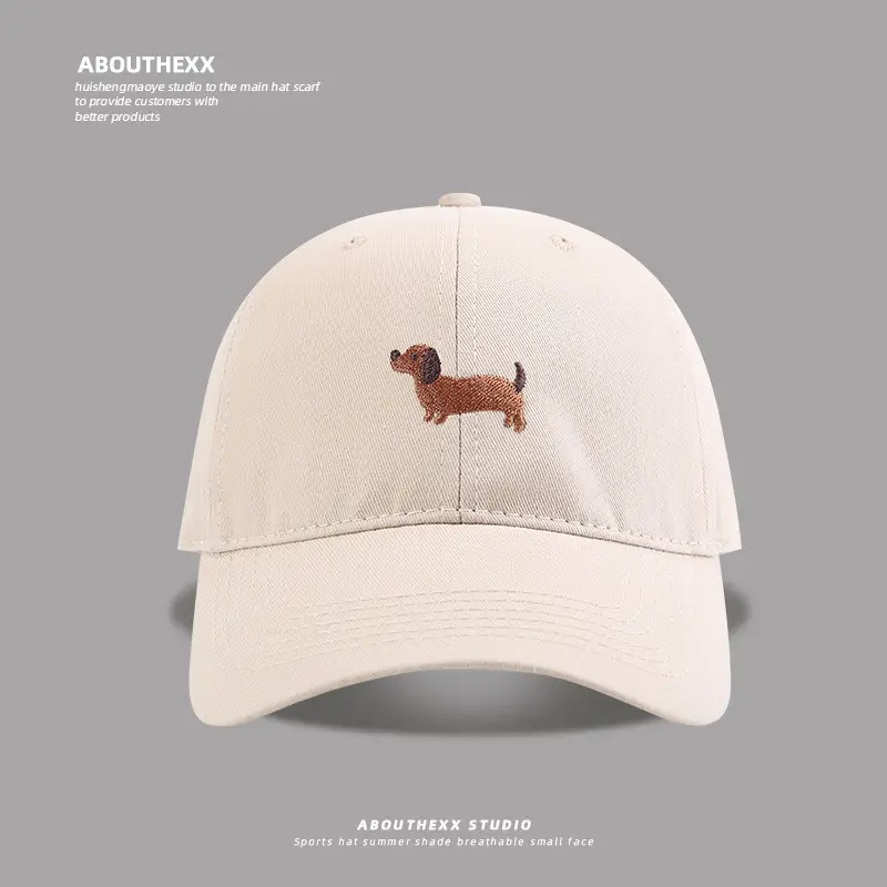Cute Cartoon Cap for Men Women Red Embroidered - Image 3