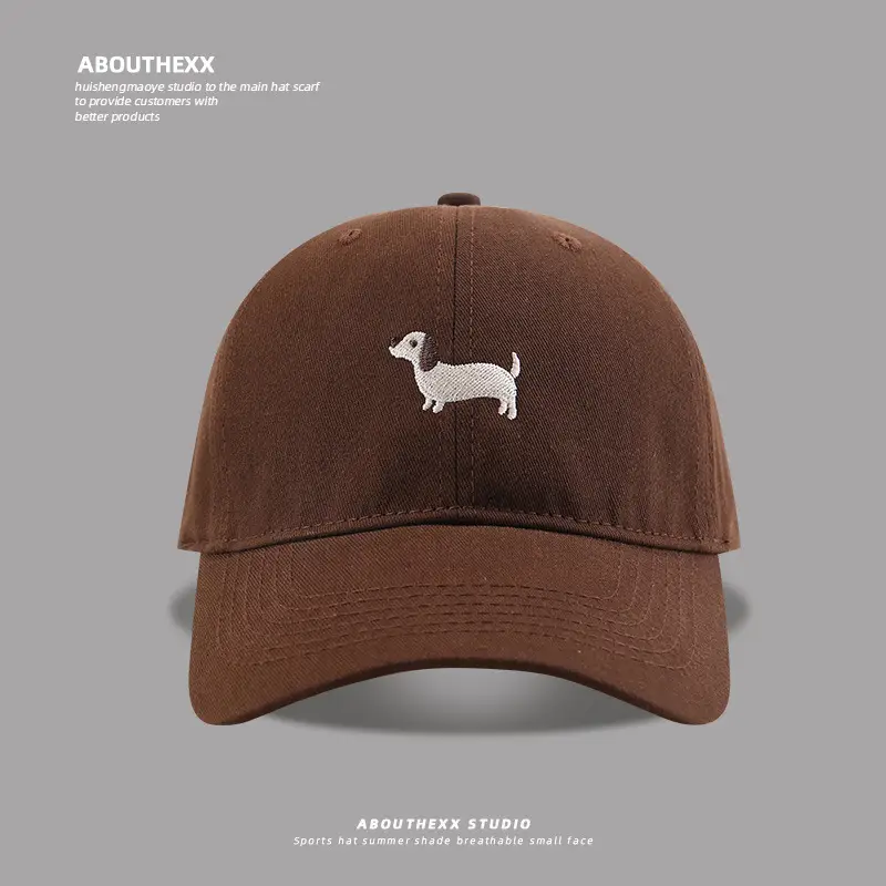 Cute Cartoon Cap for Men Women Red Embroidered - Image 6