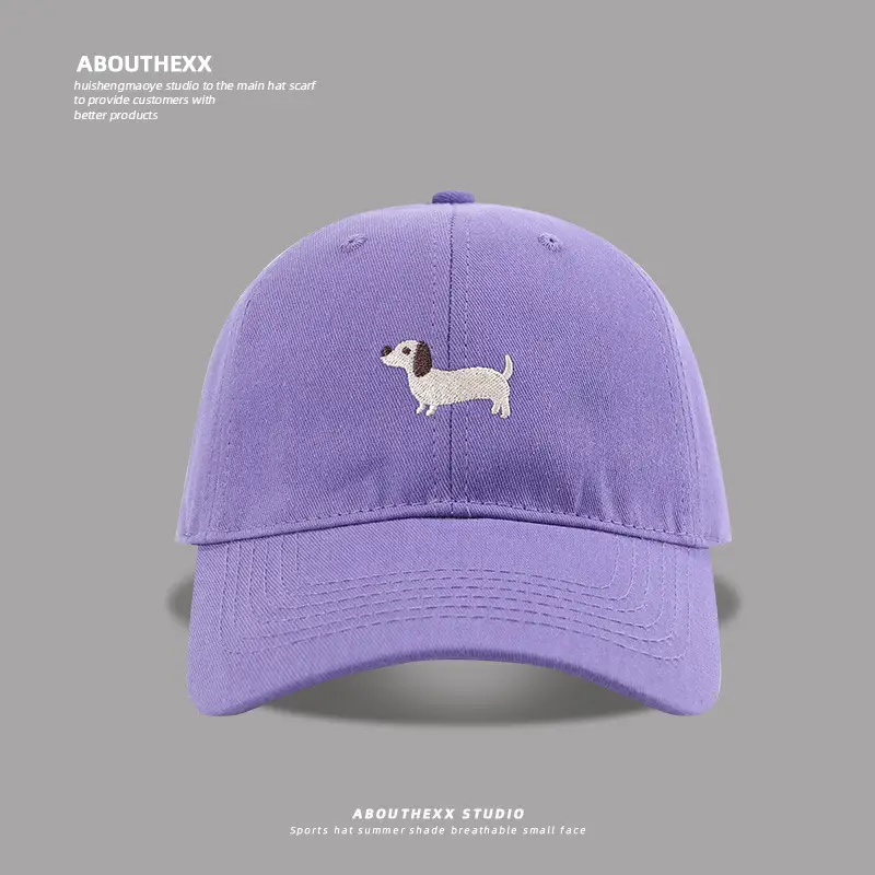 Cute Cartoon Cap for Men Women Red Embroidered - Image 7