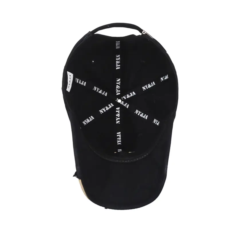 Black Vintage Baseball Cap for Women Men Casual Sunshade