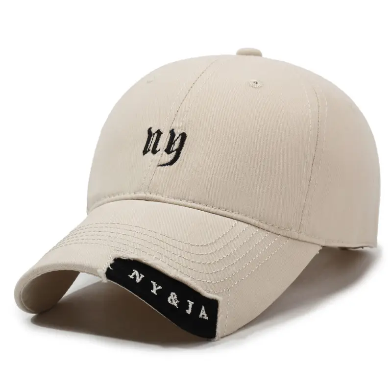 Black Vintage Baseball Cap for Women Men Casual Sunshade
