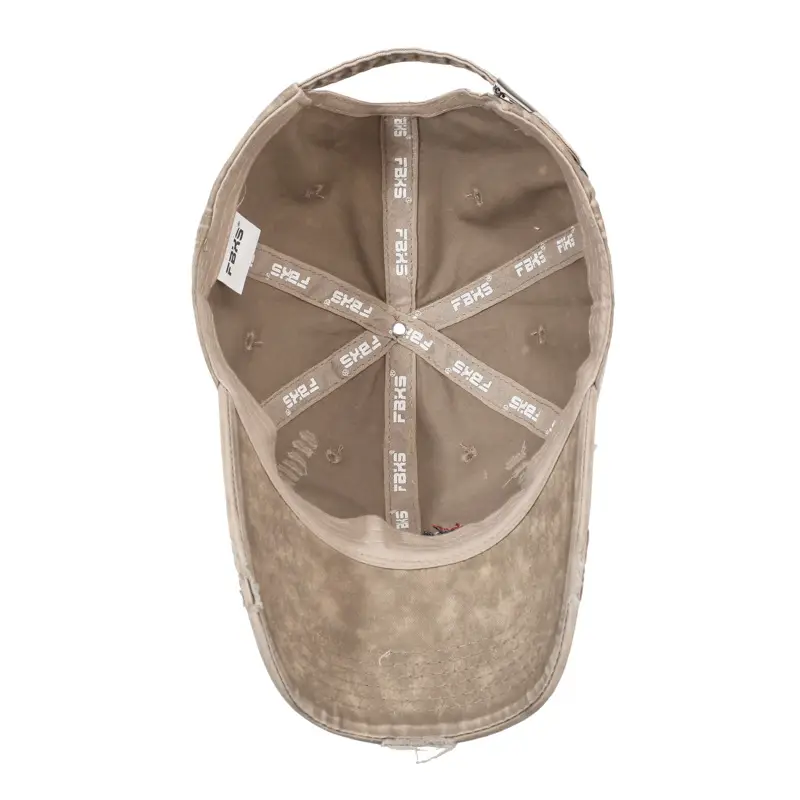 Women's Washed Cotton Baseball Cap with Sunshade - Image 10