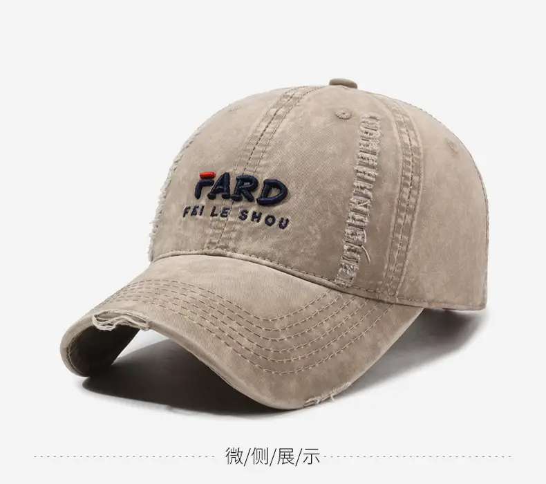 Women's Embroidered Cotton Cap Sunshade Baseball Cap — feature 10