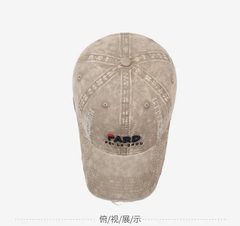 Women's Embroidered Cotton Cap Sunshade Baseball Cap — feature 13