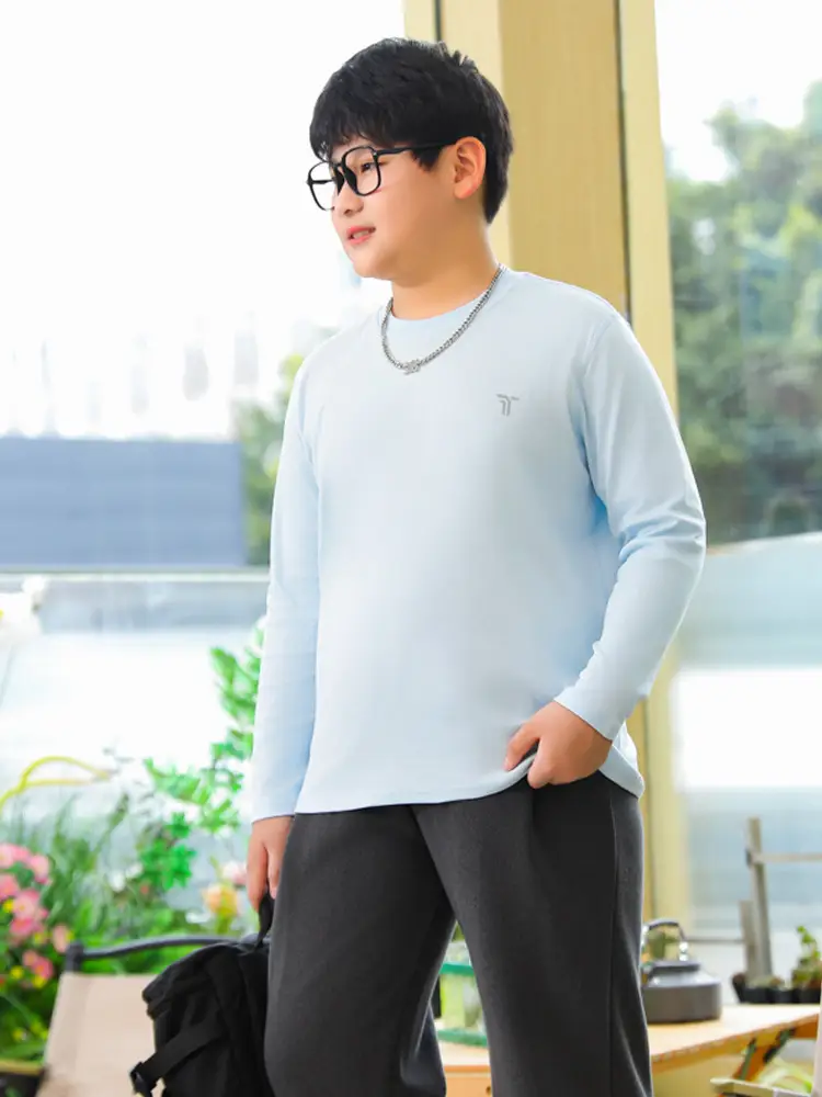 Light Blue Fat Boy Long Sleeve Jacket with Neck Band - Image 6
