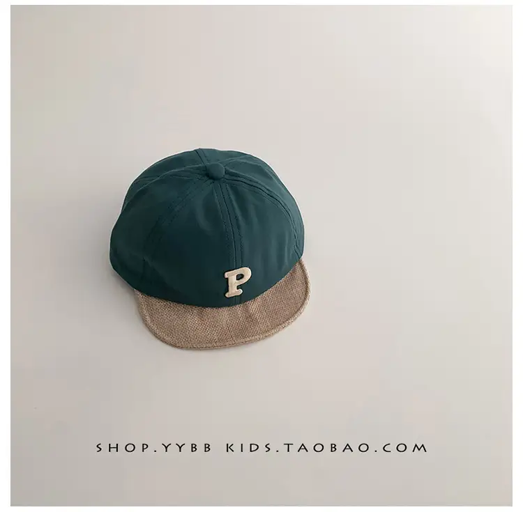 Children's Green Letter Cap Baby Boys Girls Korean Sunscreen Cap β feature 19
