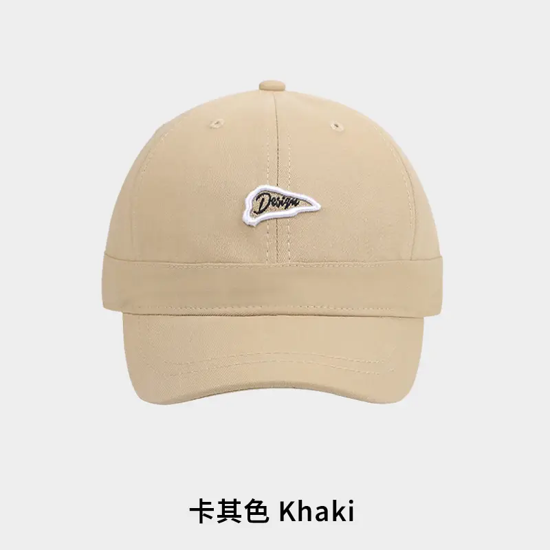 Men Embroidered Casual Cap Black Beige Brown Grey Purple - Image 2