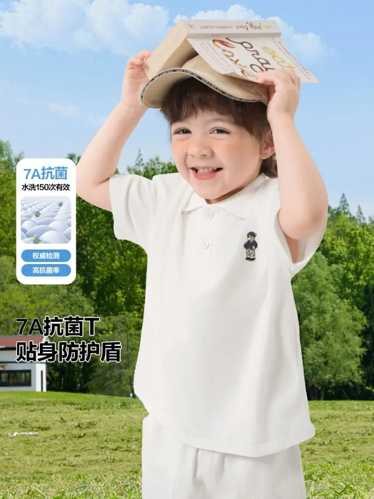 Right European Boys Polo Shirt Short Sleeve Summer Kids - Image 5