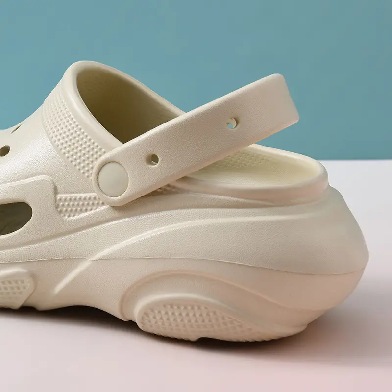 Summer EVA Thick Sole Hole Shoes Women's Wear-resistant Wear-resistant Sandals and Slippers with Height-increasing Breathable Baotou and Sneakers - Image 7