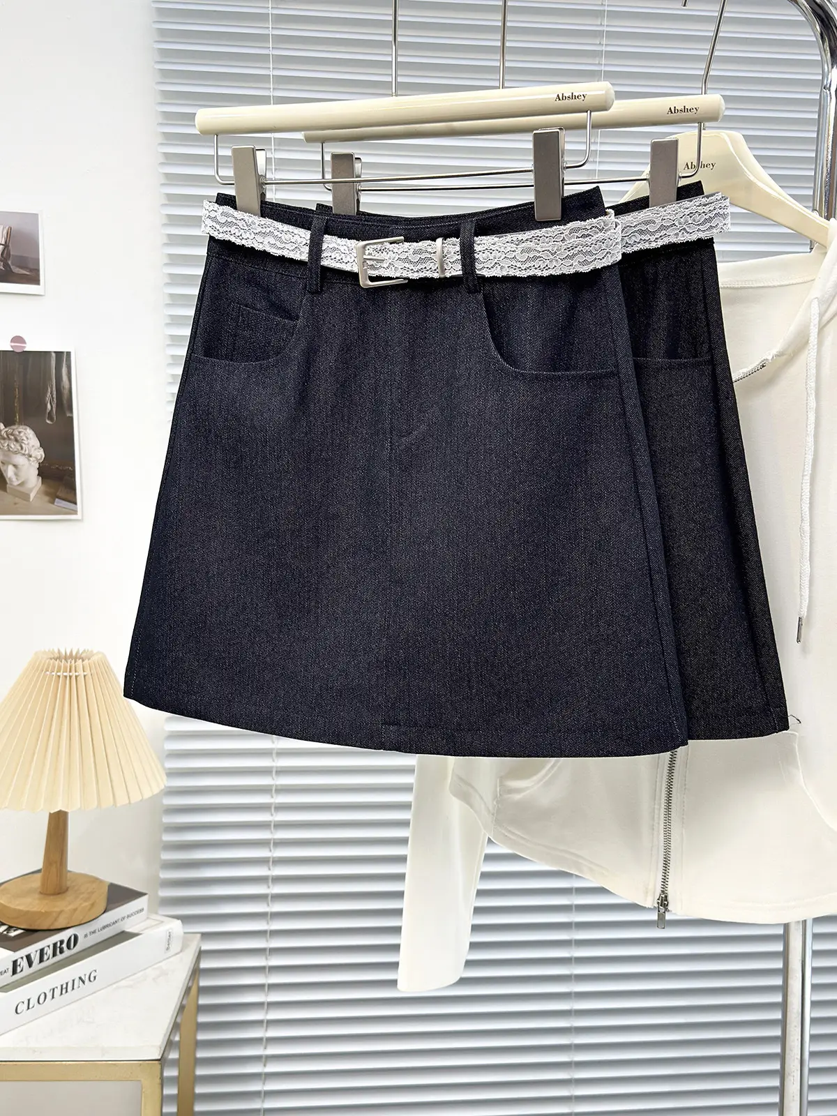 Women Denim High Waist Black Skirt 2025 — feature 1