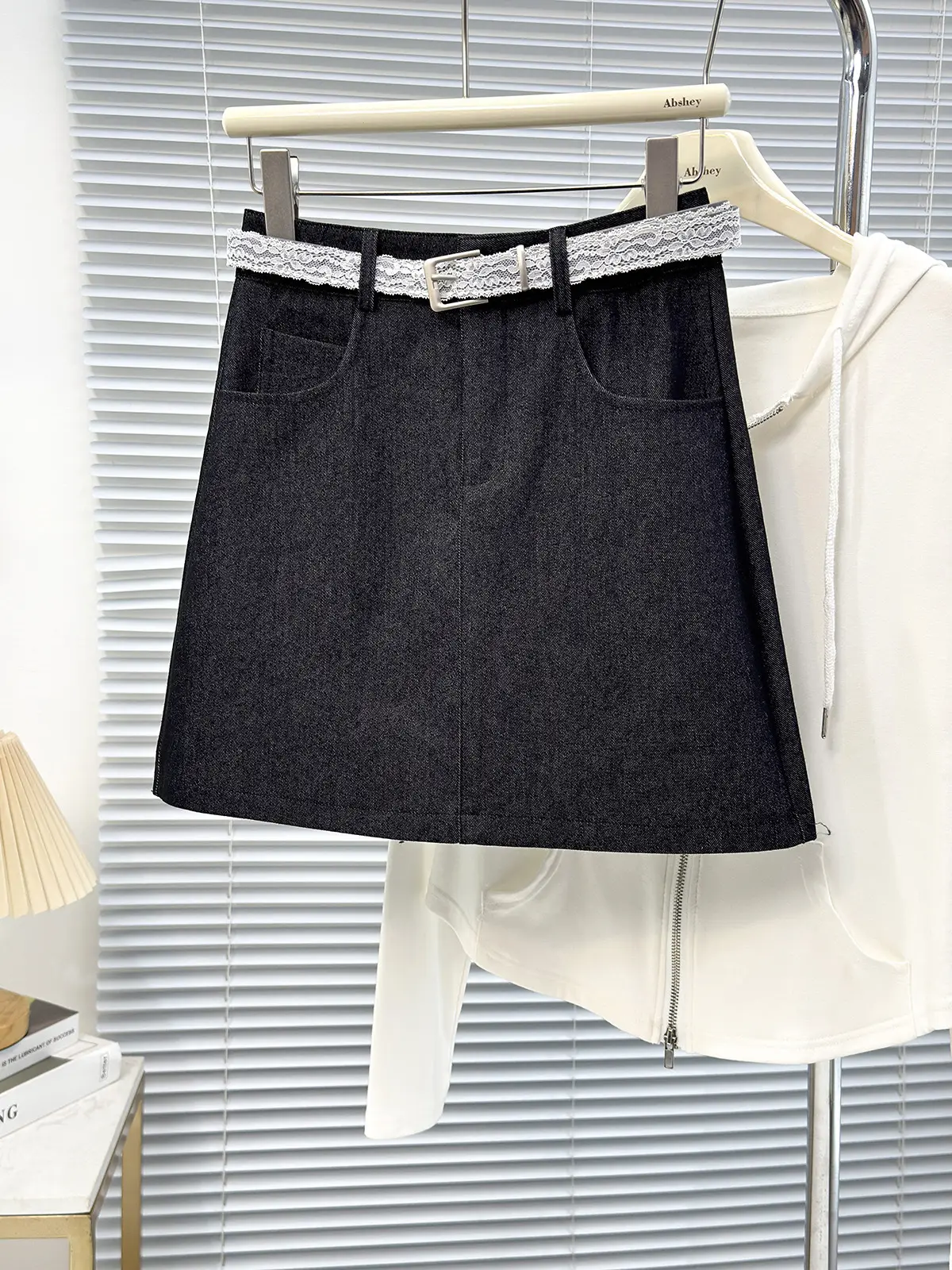 Women Denim High Waist Black Skirt 2025 — feature 12