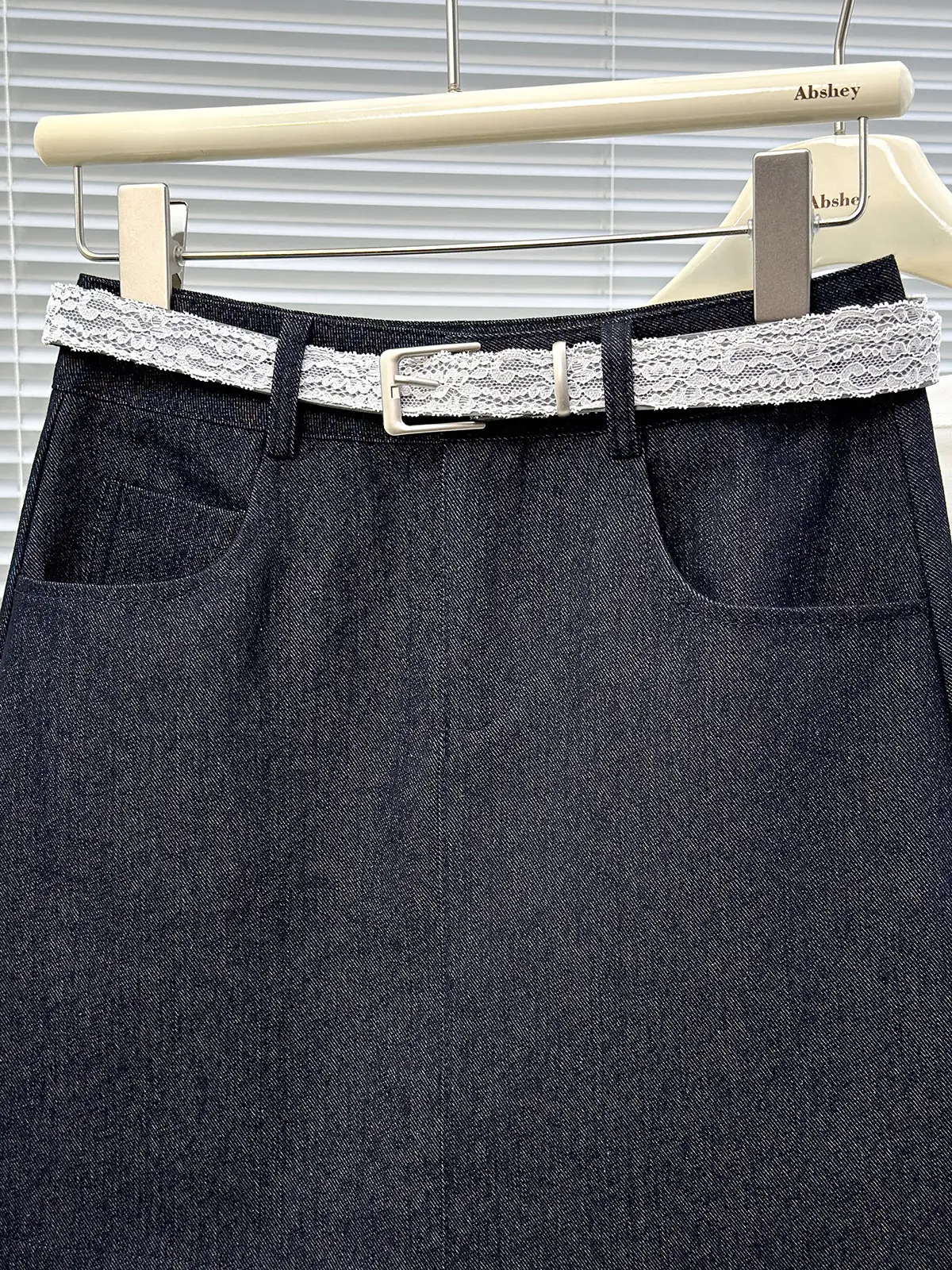 Women Denim High Waist Black Skirt 2025 — feature 6