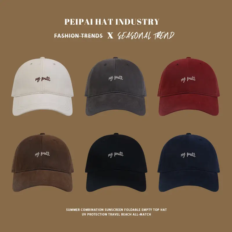 Women Baseball Cap Large Head Enlarged Sun Visor Duck Tongue Hat - Image 9