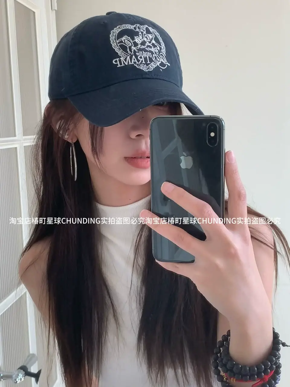 Embroidered Korean Style Baseball Cap with Puppy Design — feature 3