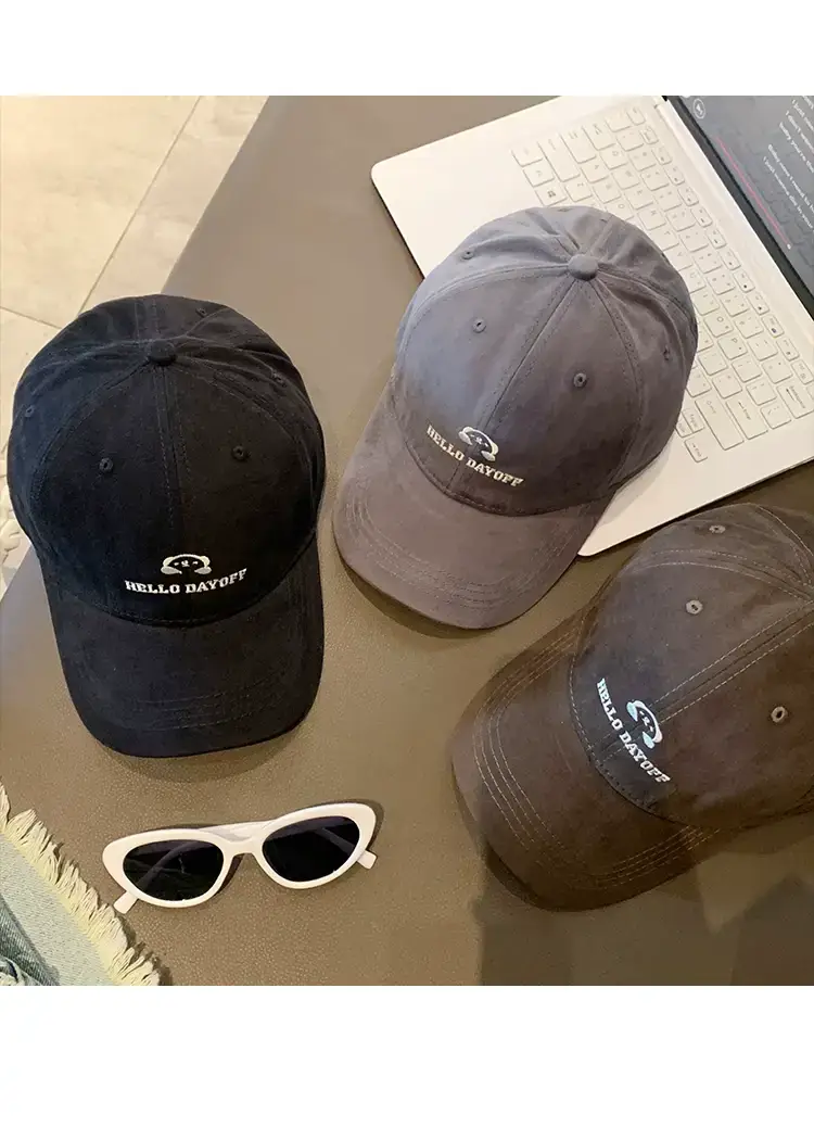 Purple Embroidered Women's Baseball Cap with Wide Brim — feature 12