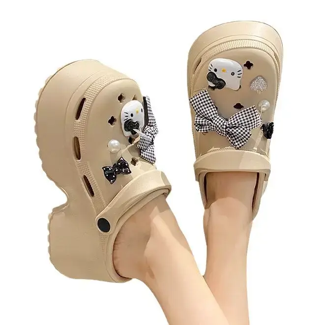Hello Kitty EVA Beach Sandals Women Black Platform - Image 8