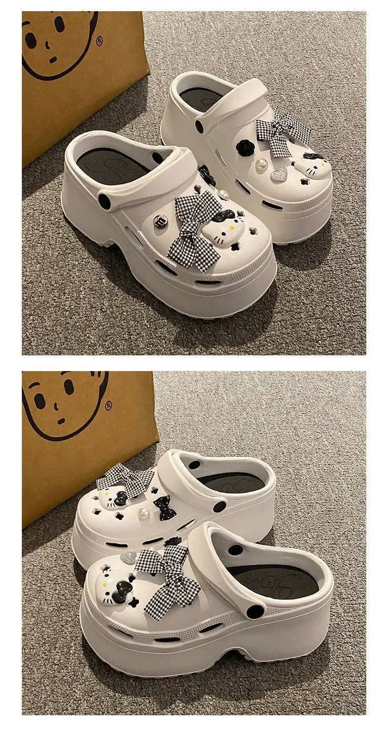 Hello Kitty EVA Beach Sandals Women Black Platform — feature 19