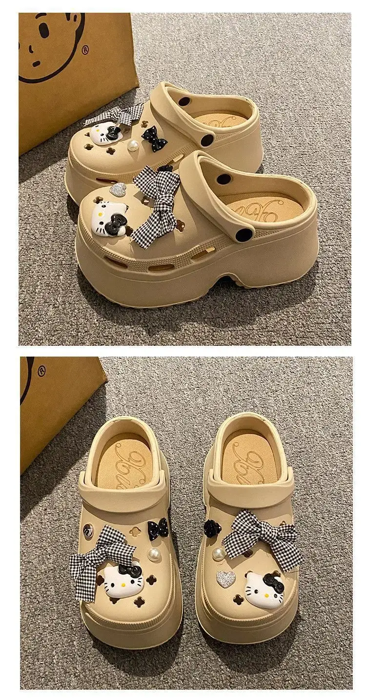 Hello Kitty EVA Beach Sandals Women Black Platform — feature 21