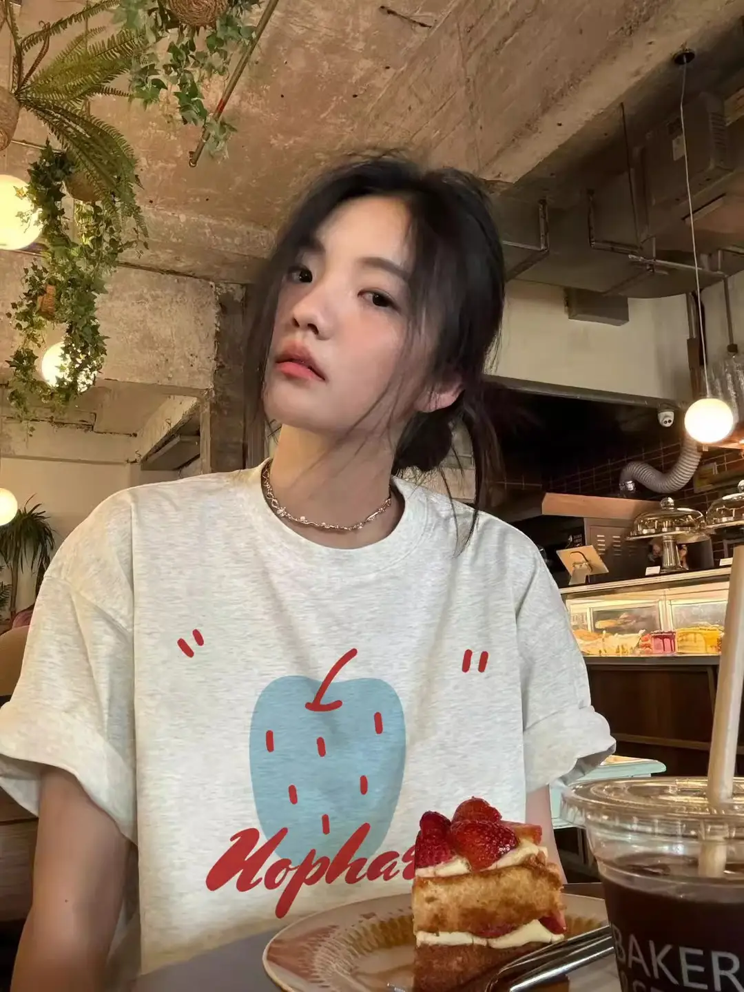 plus size Summer Cotton Shoulder Short-sleeved T-shirt Women's 2025 New Design Sense Niche Loose American Half-sleeved Top