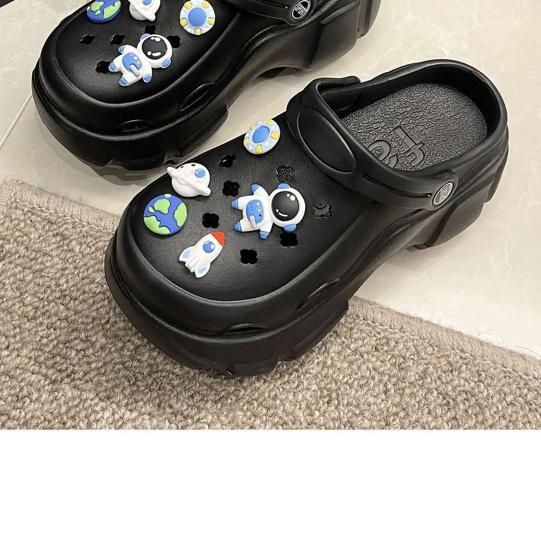 EVA Super Thick Bottom Cave Shoes Women's Summer Outer Wear 2025 New Fashionable Internet Celebrant High-rise Non-slip Deodorant Sandals — feature 33
