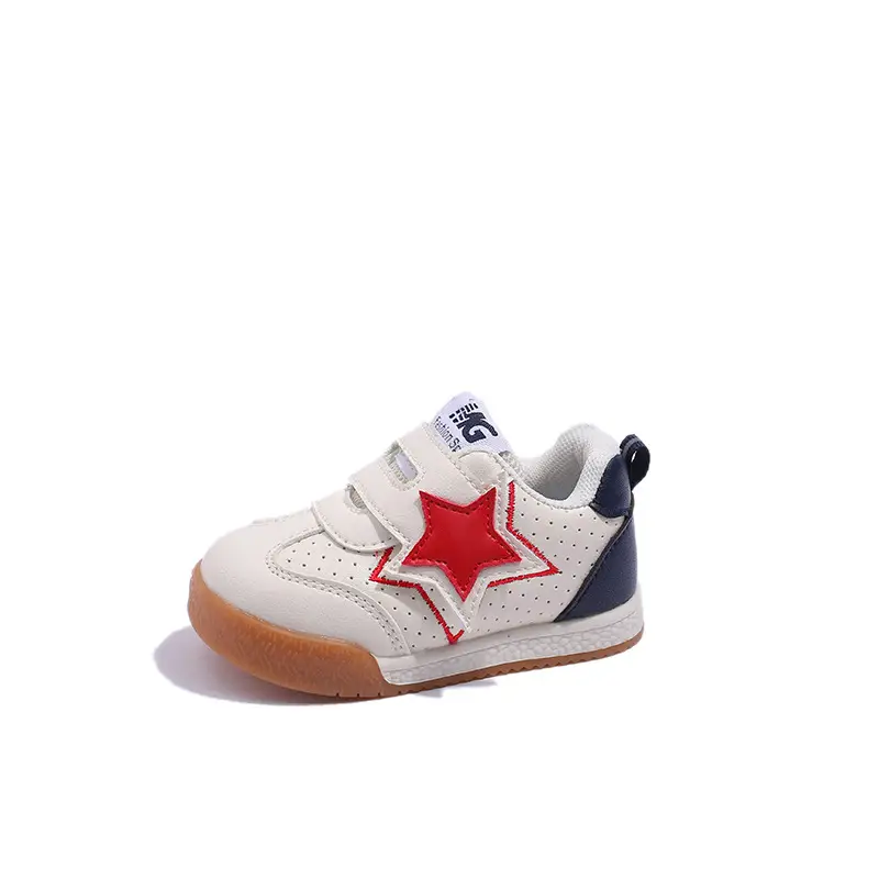 Baby Sneakers White Blue Star Toddler Shoes - Image 8
