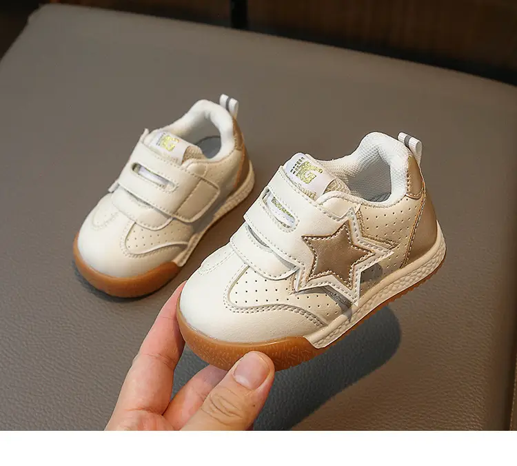Baby Sneakers White Blue Star Toddler Shoes — feature 13