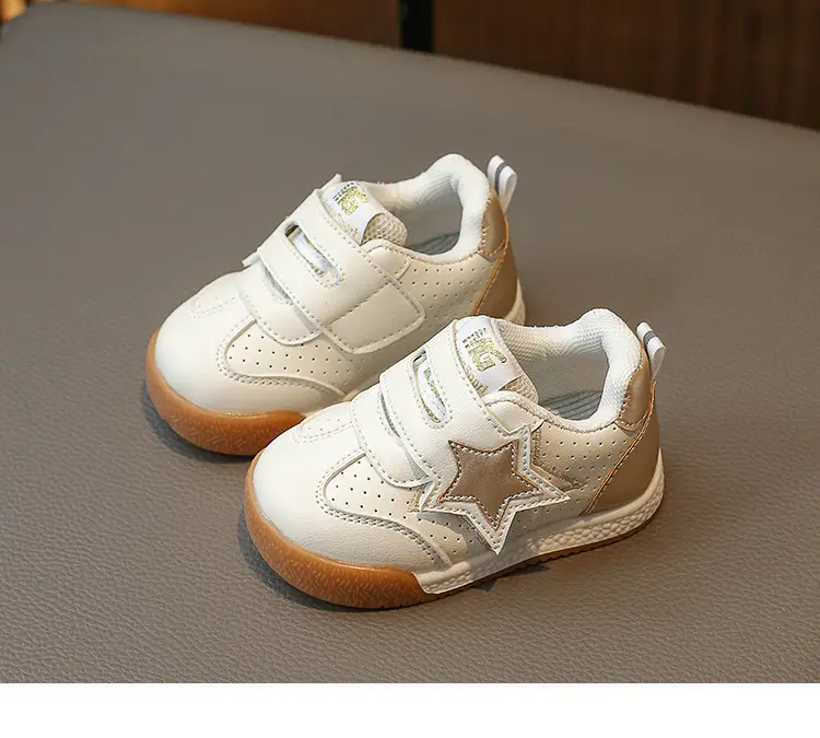Baby Sneakers White Blue Star Toddler Shoes — feature 14