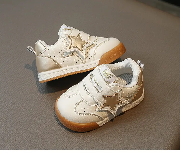 Baby Sneakers White Blue Star Toddler Shoes — feature 15