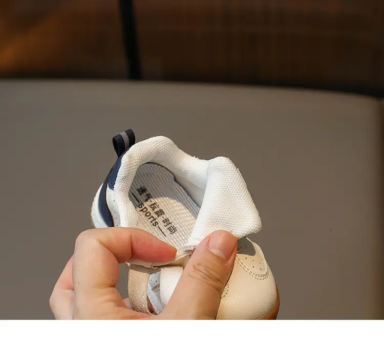 Baby Sneakers White Blue Star Toddler Shoes — feature 17