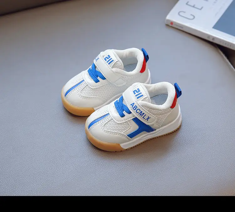 Toddler Shoes White Blue Double Mesh Breathable — feature 15
