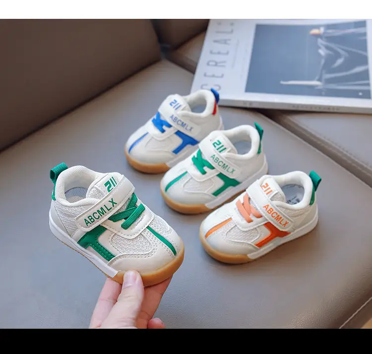 Toddler Shoes White Blue Double Mesh Breathable — feature 5
