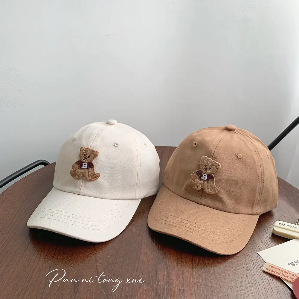 Cute Bear Cap for Boys Girls Spring Summer Doba Sunhat - Image 11